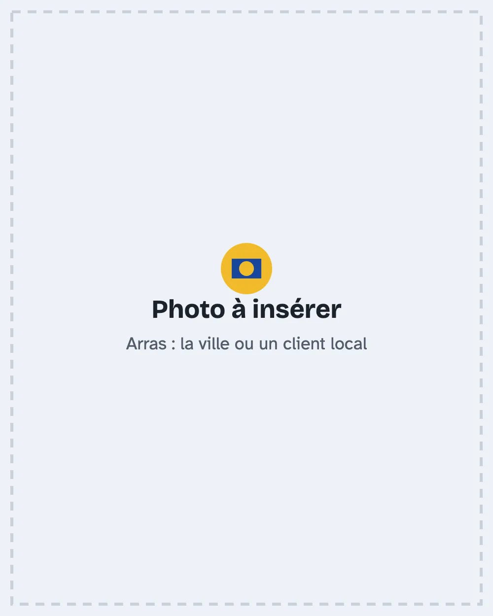 Arras : la ville ou un client local