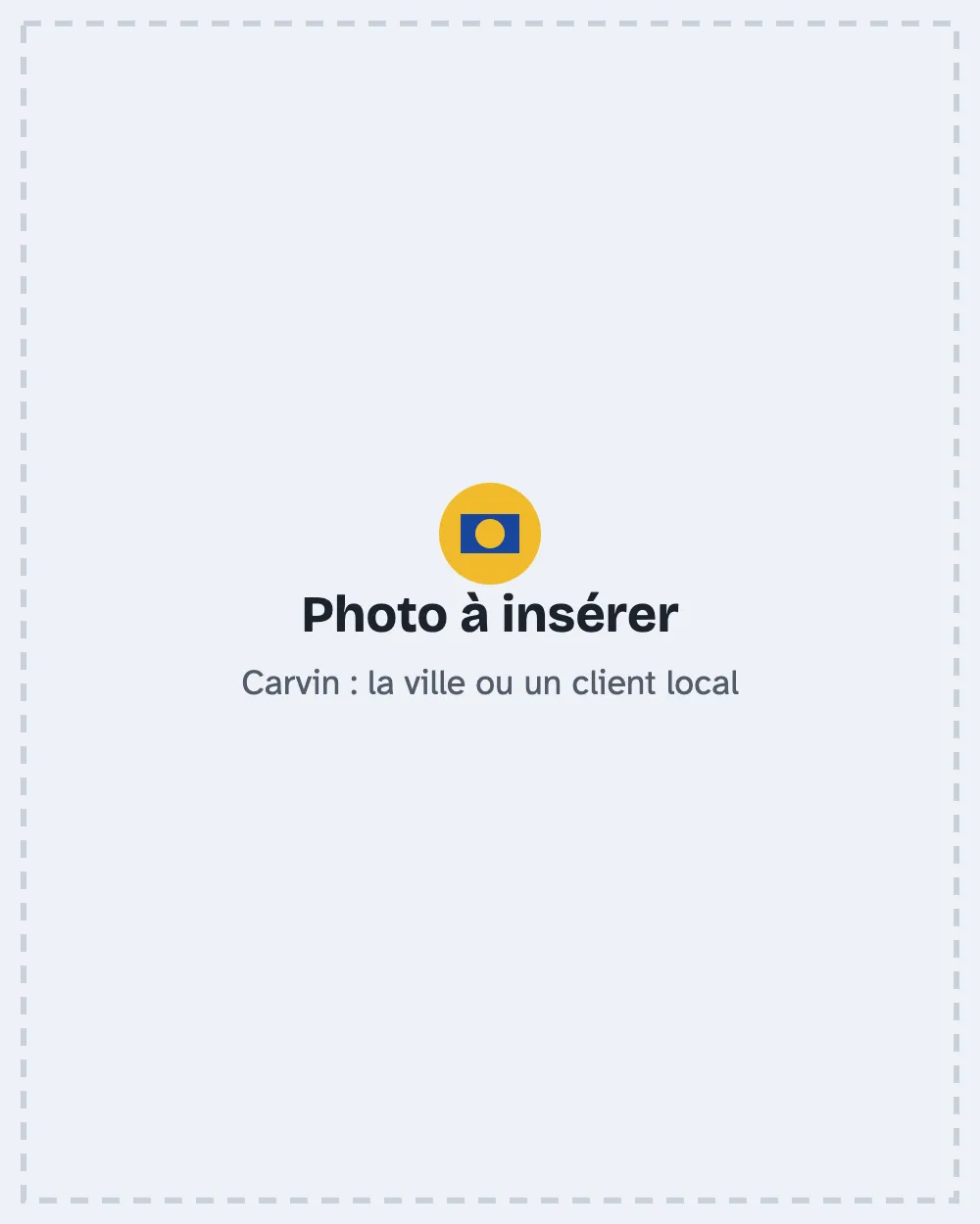 Carvin : la ville ou un client local