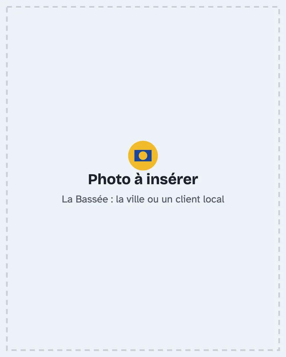 La Bassée : la ville ou un client local