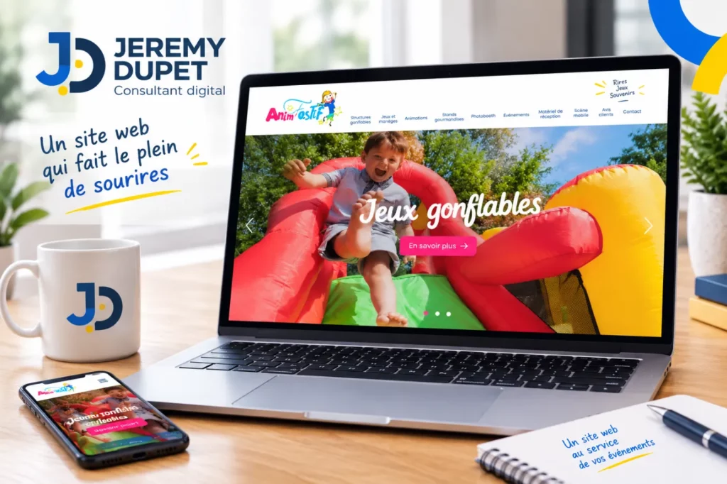 Site internet d’Anim’Festif, animation de soirées et événements